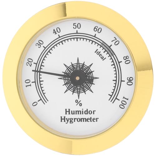 Cabilock Runder Analog Hygrometer Für Feuchtigkeitsüberwachung in Tee-boxen Präzises Messgerät Für Optimale Lagerbedingungen Elegantes Design Für Humidor Und Gewächshaus von Cabilock