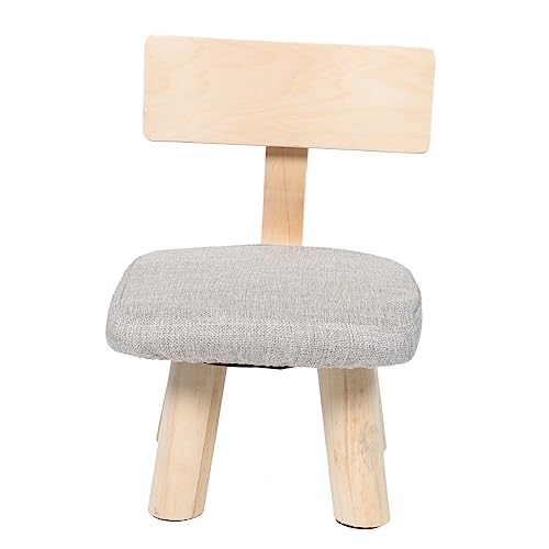 Cabilock Kinderstuhl Mit Rückenlehne Stabiler Hocker Für Kleinkinder Kreativer Holzstuhl Im Cartoon-Design Für Kindergarten Und Und Komfortabel von Cabilock
