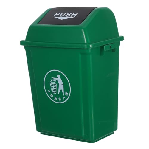 Cabilock mit Schwingdeckel Grün Kunststoff Abfalleimer für Haushalt und Gewerbe Moderner Recyclingbehälter für Küche Wohnzimmer Büro Terrasse Vielseitig und Praktisch Cabilock mit Schwingdeckel Grün Kunststoff Abfalleimer für Haushalt und Gewerbe Moderner Recyclingbehälter für Küche Wohnzimmer Büro Terrasse Vielseitig und Praktisch von Cabilock