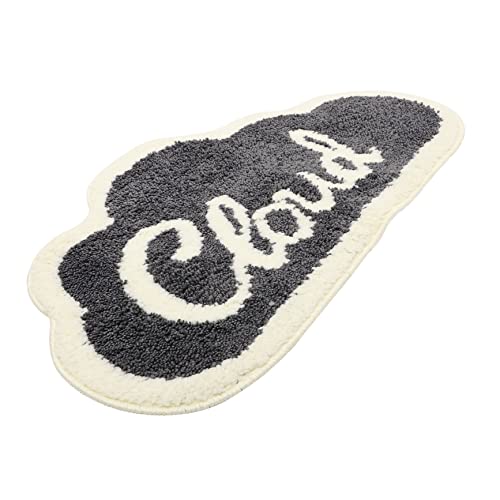 Cabilock rutschfeste Bodenmatte Badezimmermatten Saugbad Teppich Badteppich Badezimmerteppiche Form kinderteppich Badezimmer Badematte Maschinenwaschbarer Teppich Polyester (Polyester) Grau von Cabilock