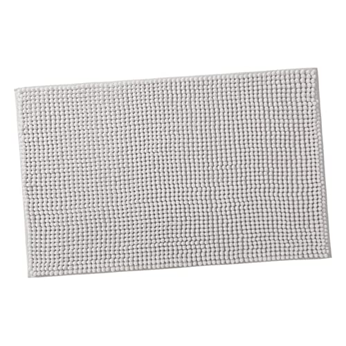 Cabilock rutschfeste Bodenmatte Toilette Badematte Dusche Badematte waschbarer Badvorleger saugfähiger Badvorleger Bad-Ma-Teppich Duschvorleger Polyester Grey von Cabilock