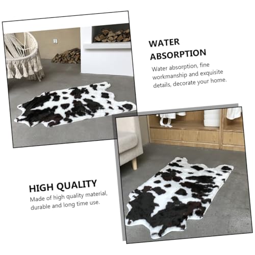 Cabilock rutschfeste Cartoon Kuhmuster Fußmatte Saugfähige Bodenmatte für Badezimmer Schlafzimmer Eingangsbereich Modischer Teppich mit Feuchtigkeitsaufnahme Langlebig und Sicher von Cabilock