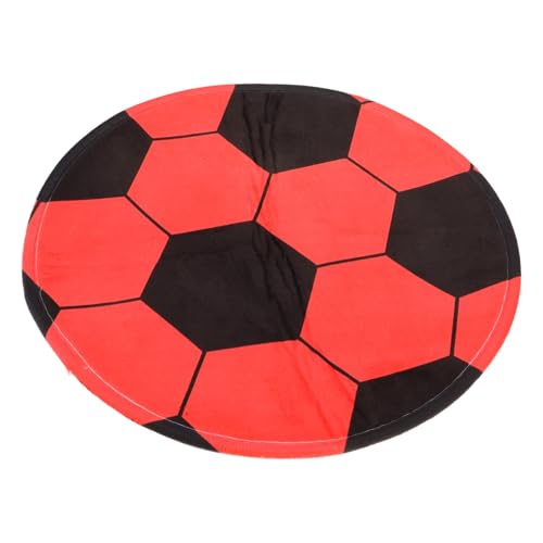 Cabilock rutschfeste Runde Fußball Bodenmatte Durchmesser Dekorativer Teppich für Wohnzimmer und Schlafzimmer Vielseitige Bodenschutzmatte für Gaming Stuhl und Schreibtisch Pflegeleicht von Cabilock