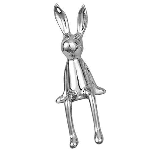 Cabilock sitzende Kaninchenverzierung Tier Kaninchen-Dekor für zu Hause Wohnkultur Ornament Desktop-Kaninchen-Statuen Kaninchen-Figur-Dekor Schreibtisch Regal Spielzeug Hase Kunsthandwerk von Cabilock