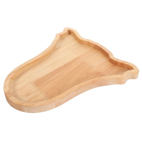 Cabilock Holz Serviertablett Blumenförmig Design Tablett Für Zuhause Küche Party Snack Leckereien Dekoration Lebensmittel Kontakt Haushaltsbedarf von Cabilock