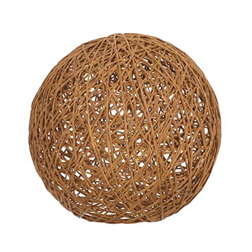 Hängelampe Lampenschirm Rattan Pendelleuchte Schirm: 15cm Rattankugeln Vintage Weiden Lampe Ersatzschirm für Kronleuchter Tischlampe Wandlampe Stehlampe Wohnzimmer Restaurant Landhausstil Deko Hängelampe Lampenschirm Rattan Pendelleuchte Schirm: 15cm Rattankugeln Vintage Weiden Lampe Ersatzschirm für Kronleuchter Tischlampe Wandlampe Stehlampe Wohnzimmer Restaurant Landhausstil Deko von Cabilock