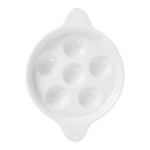 Keramik-escargot-servierplatte Mit 6 Löchern Schnecken-auflaufform Für Sushi Und Eier Keramik-escargot-servierplatte Mit 6 Löchern Schnecken-auflaufform Für Sushi Und Eier von Cabilock