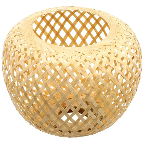 Lampenschirm Hängelampe Stehlampe Boho Rattan: Papierlampenschirm Pendelleuchtenschirm Hängend Laterne Tischleuchte Ersatzschirm Zubehör für Tischlampe Hängeleuchten Deckenlampe von Cabilock
