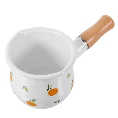 Milchkännchen Aus Emaille Milchwärmer Babynahrung Wok-pfanne Selbsterwärmender Becher Tragbarer Milchaufschäumer Hafermilch Intelligenter Wasserkocher Flaschenwärmer Groß Mini-topf Cabilock von Cabilock