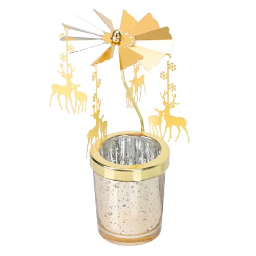 Weihnachten Gold Kerzenhalter Glas Teelichthalter: Rentier Teelicht Karussell Teelichtgläser Eisen Metall Rotierender Kerzenständer Xmas Deko Ornamente Wohnzimmer Tischdeko Geschenke Weihnachten Gold Kerzenhalter Glas Teelichthalter: Rentier Teelicht Karussell Teelichtgläser Eisen Metall Rotierender Kerzenständer Xmas Deko Ornamente Wohnzimmer Tischdeko Geschenke von Cabilock