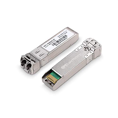 Cable Matters 2er-Pack 10GBASE-SR SFP+ auf LC Multi Mode 10G Glasfaser, 10G SFP RJ45 Modul -Transceiver modular für Cisco, Ubiquiti, TP-Link, Huawei, Mikrotik, Netgear und Supermicro-Geräte von Cable Matters