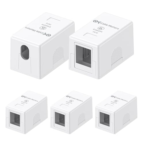 Cable Matters 180071x5 - Kabelmanagementabdeckung - Weiß - 1.9 inches - 5 stück von Cable Matters