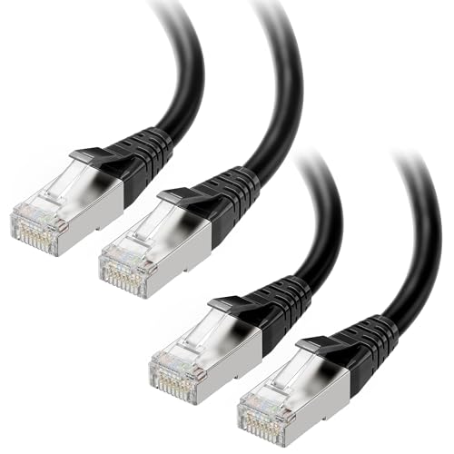 Cable Matters 2er-Pack, 40 GBit/s Cat 8 netzwerkkabel 3m in Schwarz (2000 Mhz Kategorie 8 Ethernet Kabel, Cat 8 Kabel, Gaming Ethernet Kabel, LAN Kabel Cat 8) - 3 m Cable Matters 2er-Pack, 40 GBit/s Cat 8 netzwerkkabel 3m in Schwarz (2000 Mhz Kategorie 8 Ethernet Kabel, Cat 8 Kabel, Gaming Ethernet Kabel, LAN Kabel Cat 8) - 3 m von Cable Matters