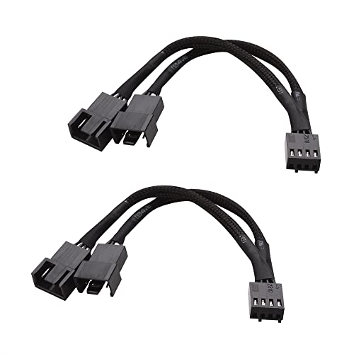 Cable Matters 2er-Pack 2-Wege 4-Pin PWM Kabel des Lüfterverteilers - 10 cm, Personal Computer Cable Matters 2er-Pack 2-Wege 4-Pin PWM Kabel des Lüfterverteilers - 10 cm, Personal Computer von Cable Matters