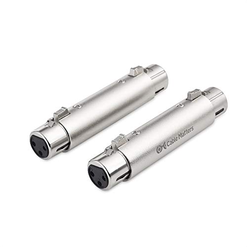 Cable Matters 2er-Pack XLR auf XLR Gender Changer Adapter – XLR Buchse auf XLR Buchse Adapter von Cable Matters