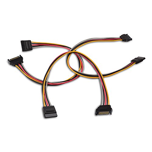 Cable Matters 3er-Pack 15-Pin SATA Stromverlängerung Kabel 30 cm (SATA Kabel, SATA Verlängerung, Sata Stecker/Buchse Kabel) - 30 cm von Cable Matters