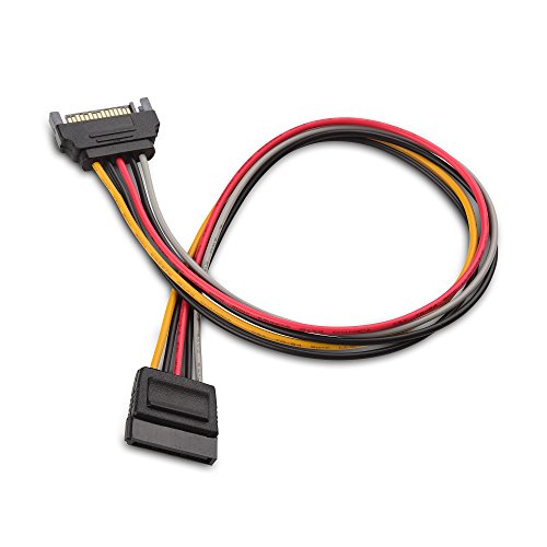 Cable Matters 3er-Pack 15-Pin SATA Stromverlängerung Kabel 30 cm (SATA Kabel, SATA Verlängerung, Sata Stecker/Buchse Kabel) - 30 cm von Cable Matters
