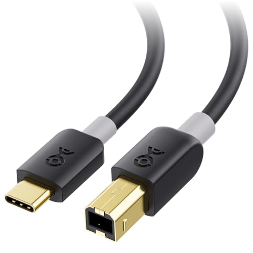 Cable Matters Druckerkabel USB C 1m (USB C auf USB B Kabel, USB B auf USB C Kabel, USB C USB B Cable) in Schwarz - 1 Meter von Cable Matters