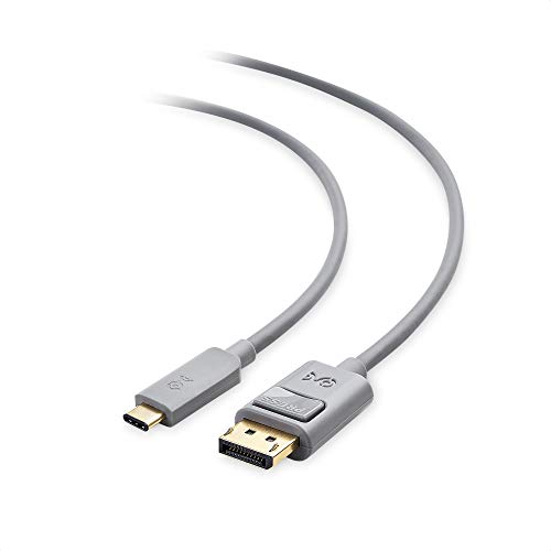 Cable Matters [Funktioniert mit Chromebook Certified USB C DisplayPort Kabel 1 8m (USB C auf DisplayPort Kabel USBC zu DP Kabel) mit 4K 60Hz - in Grau 1 8 Meter von Cable Matters