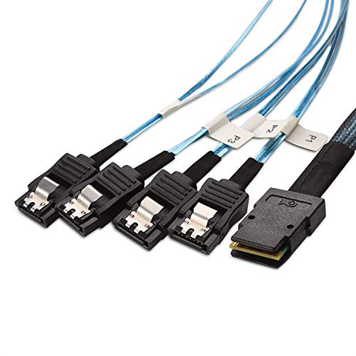 Cable Matters Internes Mini SAS auf SATA Kabel 1 m, Mini SAS Kabel (SFF-8087 zu SATA-Forward-Breakout) von Cable Matters