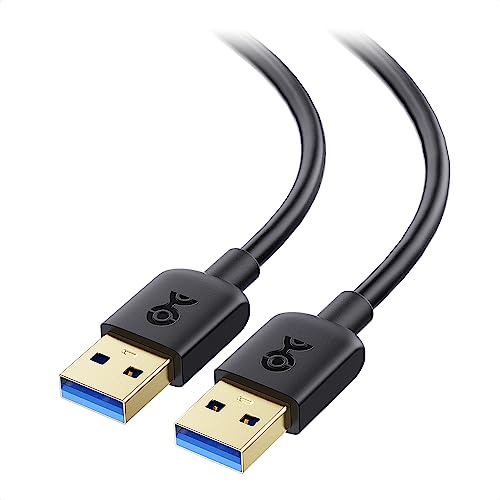 Cable Matters Langes USB 3.0 Kabel (USB auf USB Kabel 1,8m, USB Stecker zu Stecker Kabel, USB A auf USB A Kabel) in Schwarz - 1,8 Meter von Cable Matters