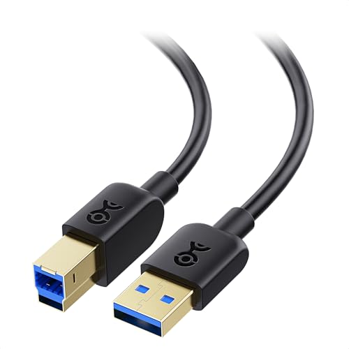 Cable Matters SuperSpeed USB 3.0 auf Typ B Kabel 1m (USB A auf B) in Schwarz - 1 Meter von Cable Matters