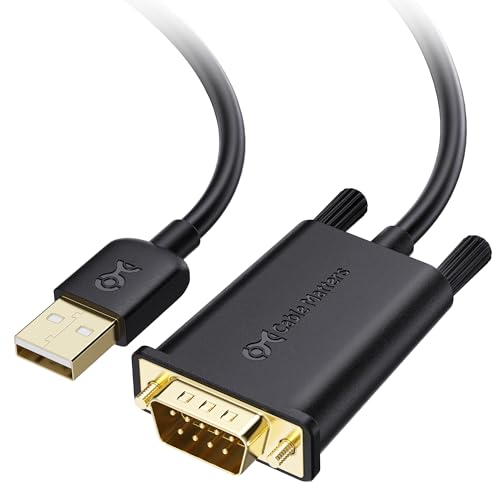 Cable Matters USB Seriell Adapter Kabel (RS232 USB Adapter Kabel, Seriell zu USB, USB zu DB9) 1,8 m, unterstützt Windows 11/10/8/7/Vista/XP, macOS 11.0 oder höher. von Cable Matters