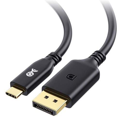 Cable Matters [VESA-zertifiziert] 40 Gbps USB C DisplayPort 2.1 Kabel 1 m, unterstützt DP40, 8K@120Hz / 4K@480Hz (Thunderbolt 4 DisplayPort Kabel) Schwarz – nicht für tragbaren USB-C-Monitor von Cable Matters