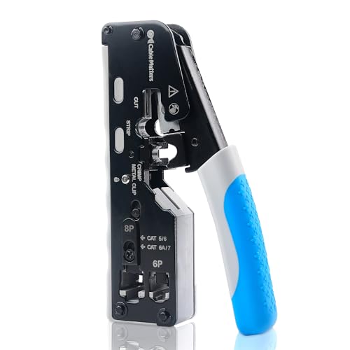 Cable Matters Modular RJ45 Crimping Tool for Shielded Pass Through Connectors von Cable Matters