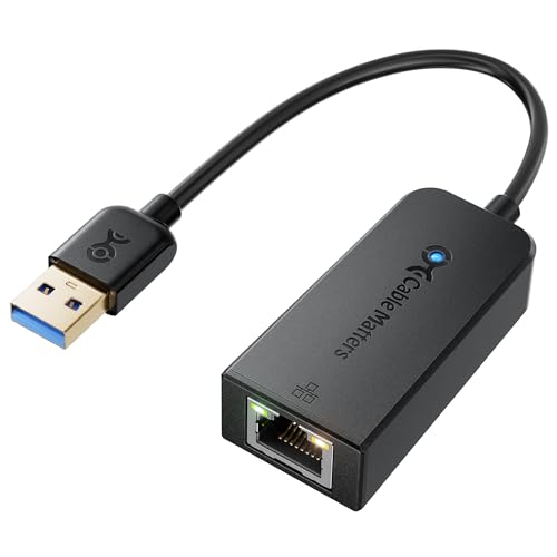 Cable Matters usb ethernet adapter (usb netzwerkadapter/usb to ethernet adapter /USB to Gigabit Ethernet/USB to RJ45) unterstützt 10/100/1000 Mbps Ethernet Netzwerk in schwarz von Cable Matters