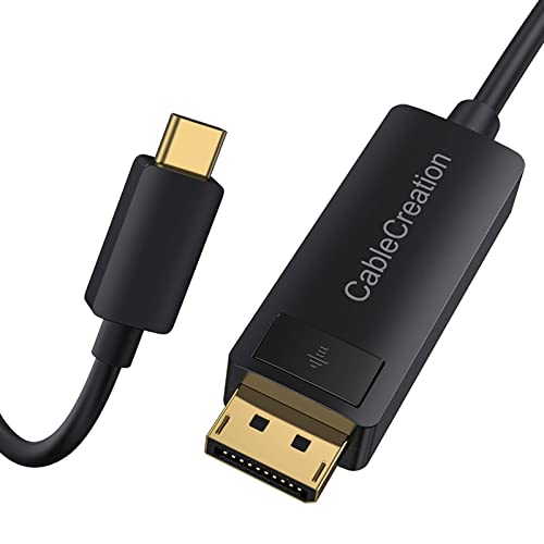 8K USB-C auf DisplayPort Kabel, CableCreation 1.8m Typ C (Thunderbolt 3) auf DP 1.4 Kabel HBR3 32,4Gbps, Unterstützt 8K@60Hz 4K@60Hz/144Hz, 2K@165Hz, Kompatibel mit Oculus Rift S/MacBook Pro/Air, usw. von CableCreation
