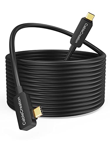 CableCreation [Aktualisierte Version] USB C Fiber Optic Link Kabel 5M, USB 3.2 Gen2 USB C zu C 10 Gbps Hochgeschwindigkeitsdaten, kompatibel mit Quest 2 Virtual Reality Headsets,Pico,Gaming PC von CableCreation