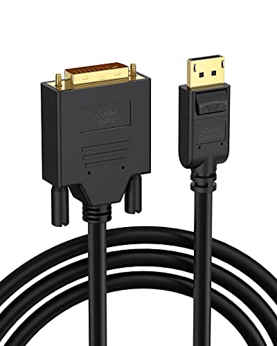 CableCreation DisplayPort zu DVI Kabel,displayport auf dvi Adapter,Vergoldet DisplayPort DP auf DVI Kabel, 1080P DP Stecker zu DVI Stecker Kabel,1.83M/6 FT von CableCreation