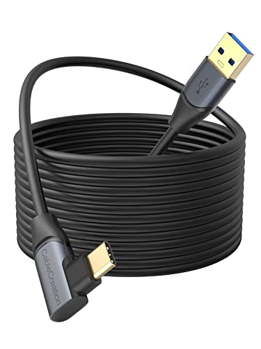 Kompatibel mit Quest 2 Link Kabel 5M, CableCreation USB 3.2 Gen1 auf USB C Kabel 5 Gbps, Link Kable VR Kompatibel mit Oculus Quest 2/Pico Virtual Reality Headsets Gaming PC, 16 FT von CableCreation