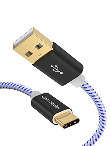 CableCreation USB 2.0 Typ C auf Standard USB A Stecker Kabel, USB 3.1 USB C für Apple das MacBook, Chromebook Pixel und mehr, 10Ft /3M blau von CableCreation