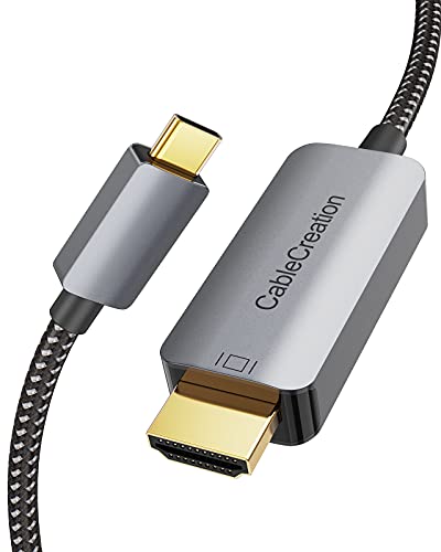 CableCreation USB C HDMI Kabel 1,8m, USB-C auf HDMI 4K Kabel für Heimbüro 4K, Thunderbolt 3 zu HDMI Kabel für MacBook Pro/Air, iMac, iPad Pro, Surface Go, Galaxy S20, Huawei P40 usw. 6FT/Aluminium CableCreation USB C HDMI Kabel 1,8m, USB-C auf HDMI 4K Kabel für Heimbüro 4K, Thunderbolt 3 zu HDMI Kabel für MacBook Pro/Air, iMac, iPad Pro, Surface Go, Galaxy S20, Huawei P40 usw. 6FT/Aluminium von CableCreation