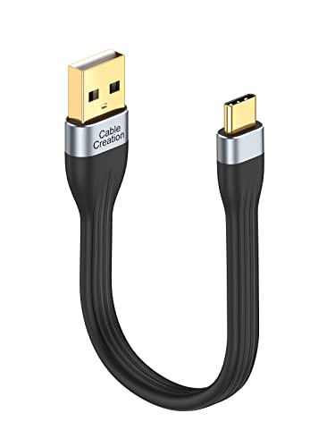 CableCreation USB-C Kabel kurz 15cm, usb auf usb c kabel kurz Schnellladekabel für Power Bank 60W, MacBook Pro,ipad pro,Chromebook Pixel,Galaxy S22 S20 S21, usw, Schwarz. von CableCreation