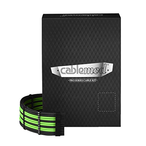 CableMod Kompatible Pro ModMesh RT-Series ASUS ROG/Seasonic Kabel-Sets, schwarz/hellgrün CableMod Kompatible Pro ModMesh RT-Series ASUS ROG/Seasonic Kabel-Sets, schwarz/hellgrün von CableMod