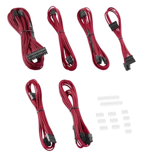 CableMod Kompatibles C-Series Rmi, RMX ModFlex Essentials Kabel-Set – rot CableMod Kompatibles C-Series Rmi, RMX ModFlex Essentials Kabel-Set – rot von CableMod