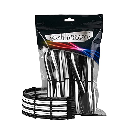 CableMod PRO ModMesh 12VHPWR Cable Extension Kit - schwarz/weiß CableMod PRO ModMesh 12VHPWR Cable Extension Kit - schwarz/weiß von CableMod
