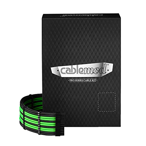 CableMod PRO ModMesh RT 12VHPWR Dual Cable Kit für ASUS/Seasonic/Phanteks - schwarz/hellgrün CableMod PRO ModMesh RT 12VHPWR Dual Cable Kit für ASUS/Seasonic/Phanteks - schwarz/hellgrün von CableMod