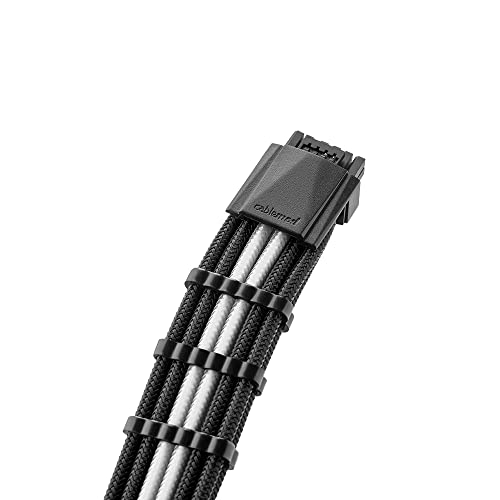 CableMod PRO ModMesh RT 12VHPWR auf 3X PCI-e Kabel für ASUS/Seasonic/Phanteks - 60cm, schwarz/weiß von CableMod