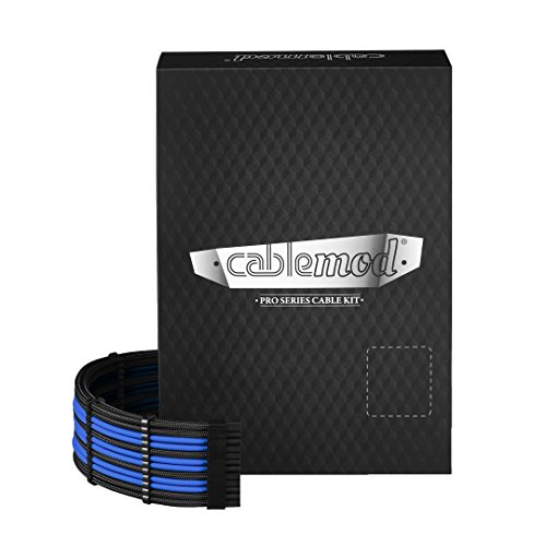 CableMod cm-PCSR-FKIT-NKKB-R Kabel-Set, Schwarz/Blau von CableMod
