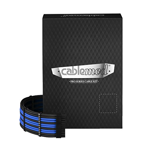 Cablemod cm-PRTS-FKIT-NKKB-R Stromkabel, intern, Schwarz/Blau von CableMod