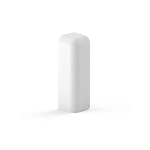 Habengut Endkappe Ausführung links für Sockelleiste 70 mm aus PVC, Farbe: Weiß | Inhalt: 1 Stück - für einen sauberen Abschluss von Cablecoach