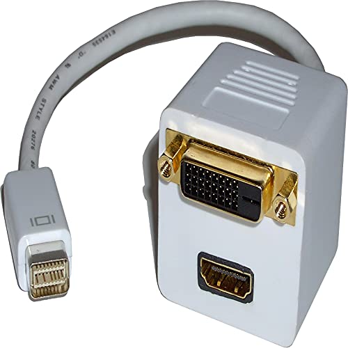 BeMatik - Duplicator Kabel miniDVI passiv-D Stecker auf DVI und HDMI von BEMATIK.COM