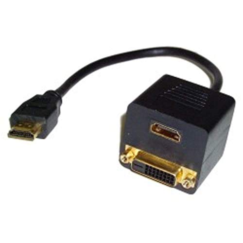 Cablematic – Passiv-Replikator Kabel 1 HDMI 1 x HDMI- und 1 x DVI von CABLEMATIC