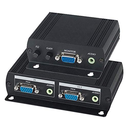 Cablematic VGA und Audio Extender UTP Sender und Empfänger Cat.5 VE02AL von CABLEMATIC