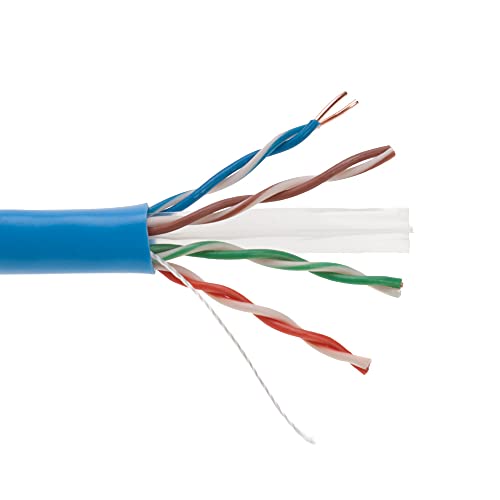 Cables Direct Online CAT6 Solides Kabel, 550 MHz, Ethernet-LAN, UTP, 23 AWG, RJ45, 305 m, Blau von Cables Direct Online