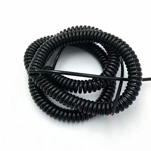 Einziehbar Elastisch 0,3 mm2 geschirmtes Spiralkabel, dehnbar, 10 Meter, Polyurethan, 22 AWG, Teleskopdraht Teleskopisch Spiralkabel(12 cores) von Cabluandry